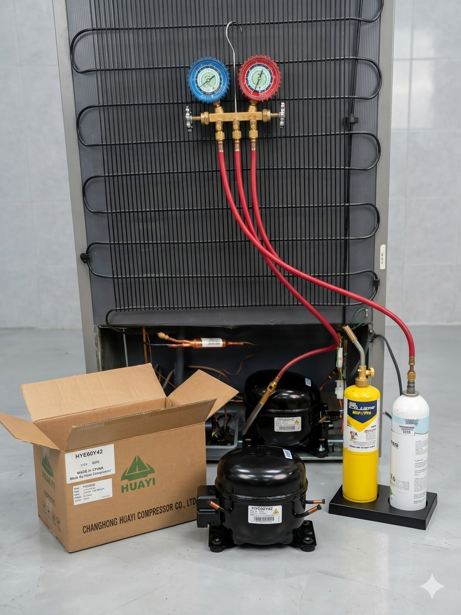 Servicio de mantenimiento y carga de gas